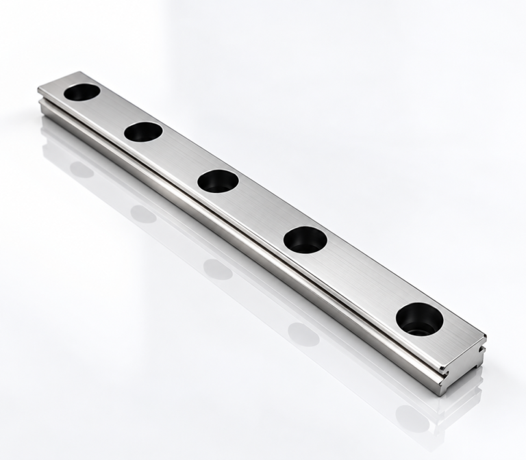 Guia linear com furação